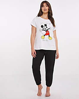 Mickey and Minnie Cuffed Pyjama Set