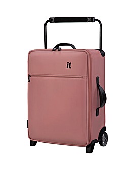 IT Luggage Vitalize Pink Brown Cabin Suitcase