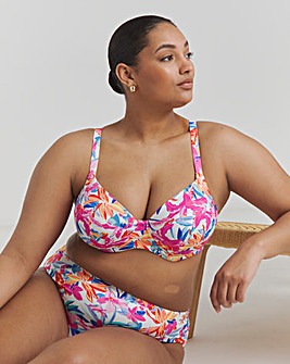 Elomi Savaneta Plunge Wired Bikini Top White