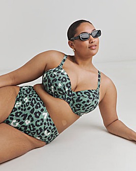 Elomi Jungle Bay Mid Rise Bikini Brief Olive