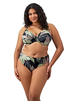 Elomi Tropical Retreat Mid Rise Bikini Brief Black