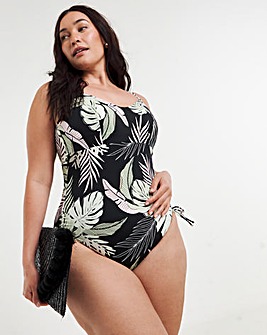 Elomi Tropical Retreat Non Wired Plunge Swimsuit Black