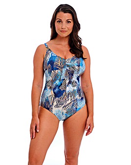 Fantasie Seraya Sands Wired V Neck Adjustable Swimsuit Denim