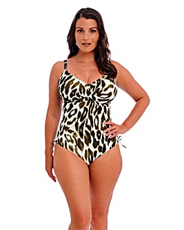 Fantasie Cabo Verde Twist Front V Neck Adjustable Leg Swimsuit Cactus