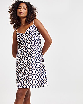 Cyberjammies Taylor Strappy Chemise Geo Print