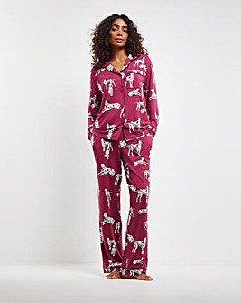 Chelsea Peers Jersey Dalmation Print Pyjama Set