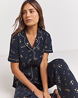 Chelsea Peers Cheesecloth Stars Print Pyjama Set