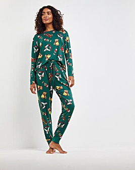 Chelsea Peers Xmas Jersey Crew Womens Pyjama Set - Family Pyjamas