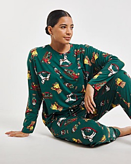 Chelsea Peers Jersey Xmas Crew Womens Pyjama Set - Family Pyjamas