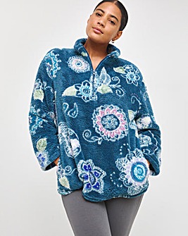 Joe Browns Quarter Zip Oversized Snuggle Hoodie