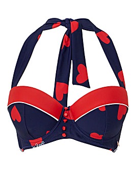 Joe Browns Retro Heart Underwired Bikini Top