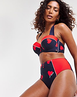 Joe Browns Retro Heart High Waist Bikini Brief