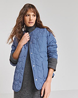 Blue Heart Quilted Jacket