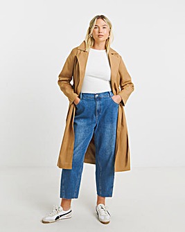 Camel Essential Clean Trench Coat
