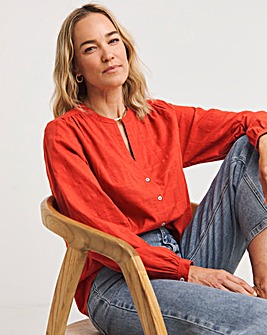 Textured Cotton Blouse