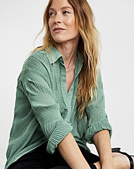 Textured Chiffon Shirt