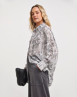 Oversized Voile Shirt