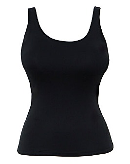 Black Active Sleeveless Longline Vest