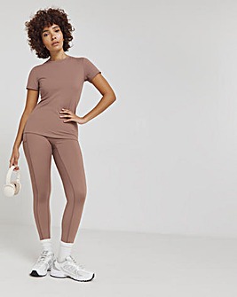 Mocha Active Full Length Leggings