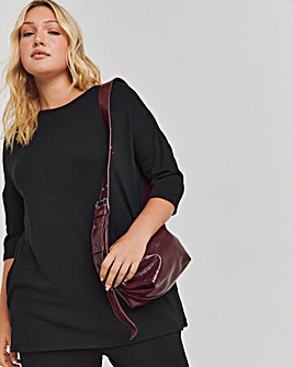 Black Soft Touch Side Pocket Tunic