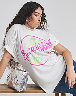 White Wham Club Tropicana License T-Shirt