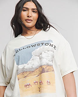 Ecru Yellowstone License T-Shirt