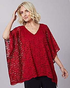 Julipa Lace Kimono Sleeve Tunic