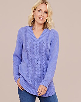 Julipa Cable V Neck Jumper