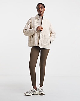 Mocha Luxe Ribbed Legging