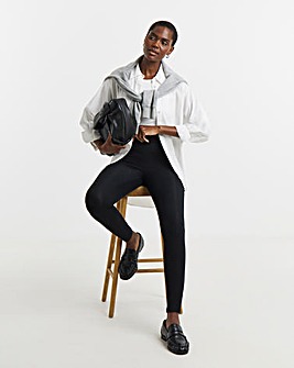 Black Jersey High Waisted Leggings