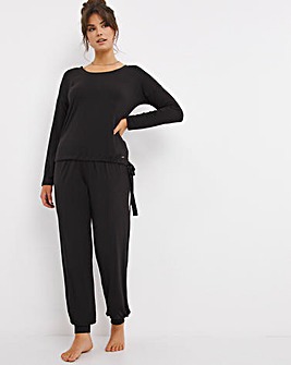 Figleaves Camelia Rouche Side Top and Cuffed Trouser