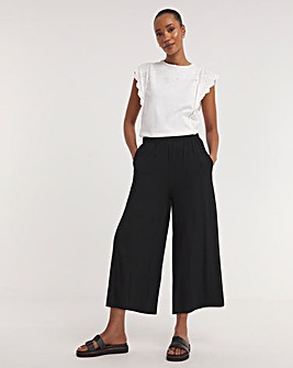 Black Jersey Culotte