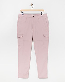 Blush Stretch Utility Tapered Chino Trousers