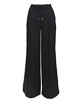 Anthology Black Pleat Front Pure Lyocell Trouser