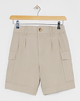 Mocha Lyocell Rich Soft Utility Bermuda Shorts