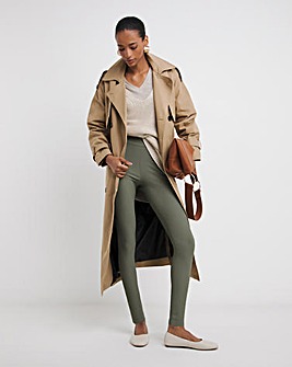 Khaki Ribbed Legging