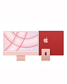 Apple iMac with Retina 4.5K Display, 256GB, M1 chip and 8 core CPU - Pink