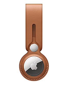Apple AirTag Leather Loop - Saddle Brown
