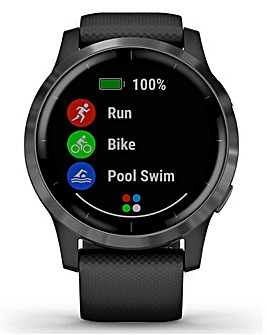 Garmin Vivoactive 4 Smart Watch - Black and Slate