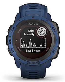 Garmin Instinct Solar Smart Watch - Tidal Blue / Graphite