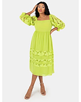 Lovedrobe Luxe Green Midi Dress