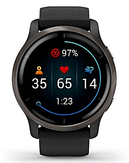 Garmin Venu 2 GPS Smart Watch - Black Slate