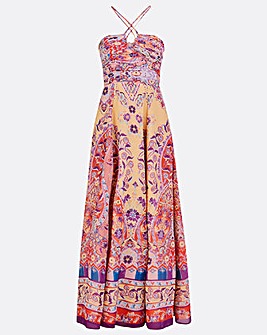 Monsoon Violet Print Maxi Dress