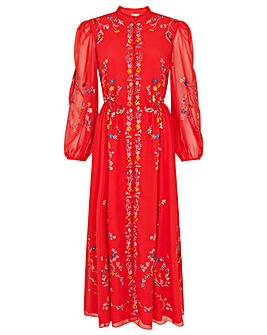 Monsoon Emily Embroidered Shirt Dress