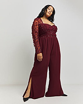 Chi Chi Sweetheart Petal Detailed Jumpsuit