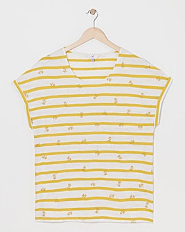 Julipa Embroidered Stripe T-Shirt
