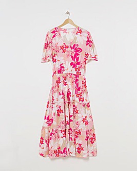 Julipa Tiered Lace Trim Dress