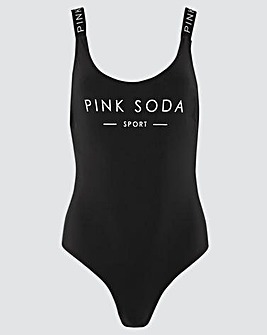 Pink Soda Logo Swimsuit