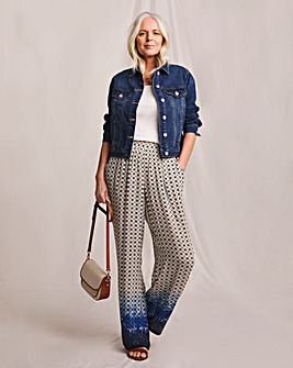 Julipa Printed Crinkle Trouser