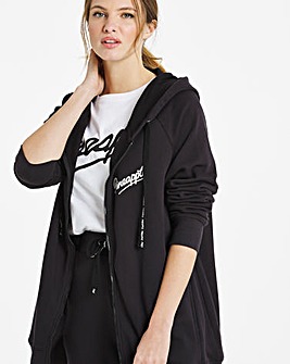 Pineapple Zip Through Hoodie